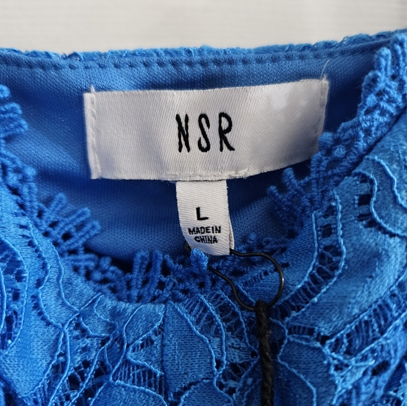 Nordstrom NSR Blue Lace Dress - Picture 3 of 7